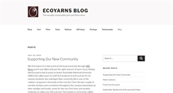 Desktop Screenshot of blog.ecoyarns.com.au